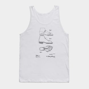 Roofer's Shoe Vintage Patent Hand Drawing Tank Top